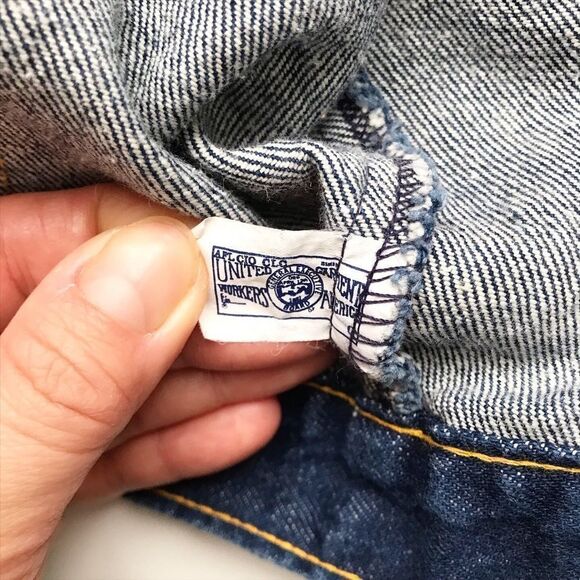 Vintage Oshkosh dark wash denim jacket made in USA EUC 3T - Picture 7 of 9